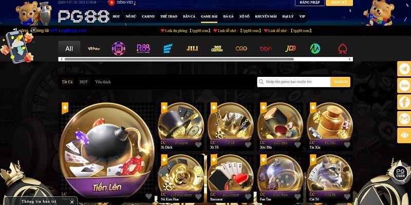 Giới thiệu chuyên mục game bài đình đám tại PG88